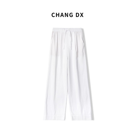 畅家CHANGDX  莱赛尔亚麻休闲阔腿裤073