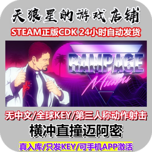 STEAM/横冲直撞迈阿密/Rampage Miami/全球key/第三人称动作射击