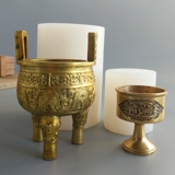 Медный бронзовый клей, свеча, силиконовая форма