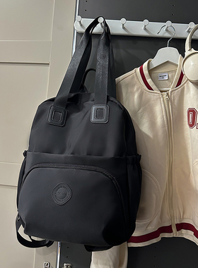 双肩包女新款单肩背包旅行时尚轻便牛津布大容量女包包学生书包男