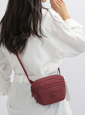 2025新款多层牛津布休闲斜挎包女时尚轻便单肩包日常通勤包手机包