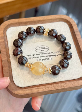 2025年新款天然石榴石水晶手串手链女人石补气血送女友生日礼物