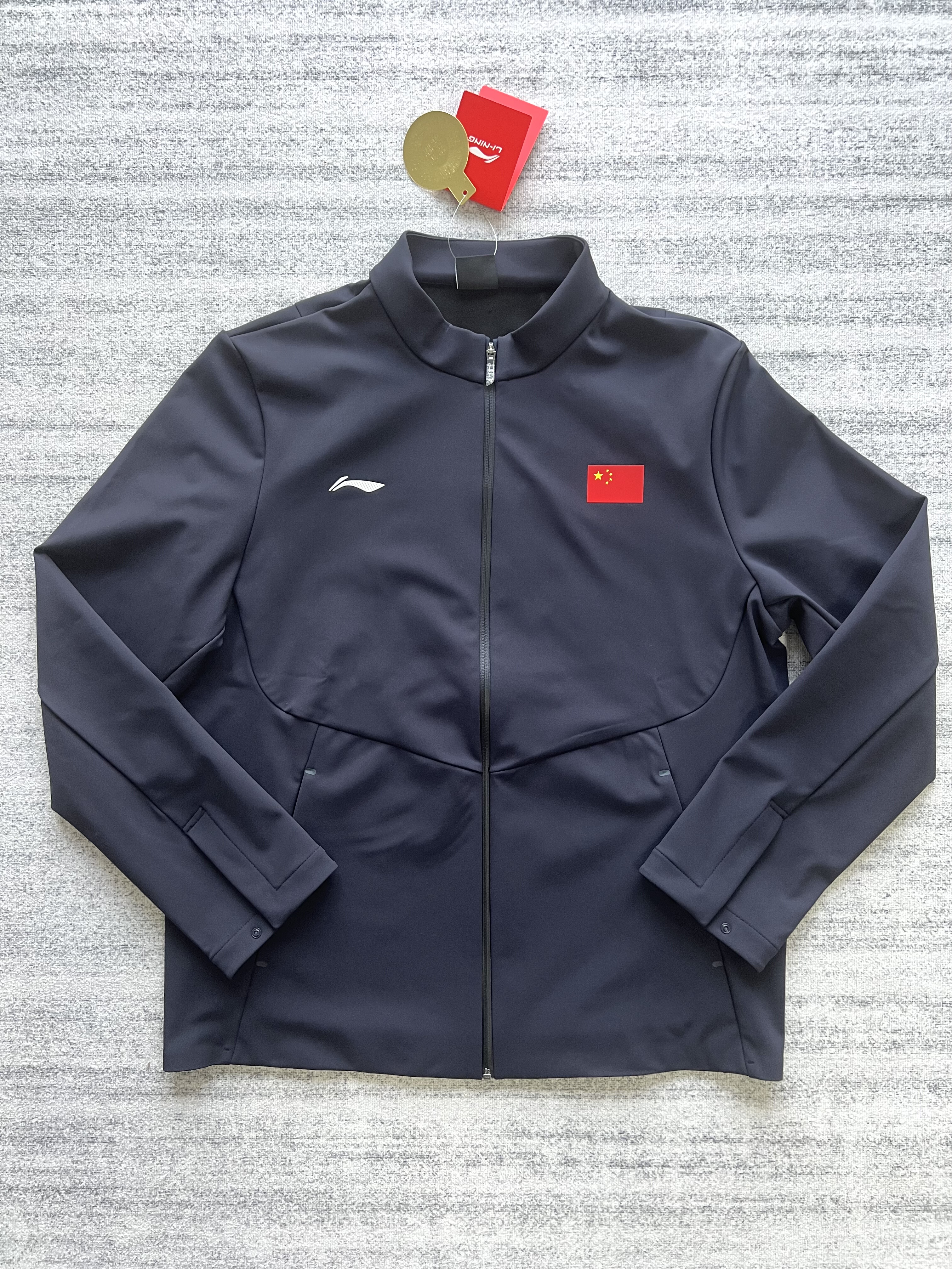 李宁赞助运动外套国家队代表团立领外套拉链运动夹克国服防风夹克