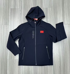 李宁赞助2025运动风衣男连帽休闲运动风衣男中国家队国服夹克外套