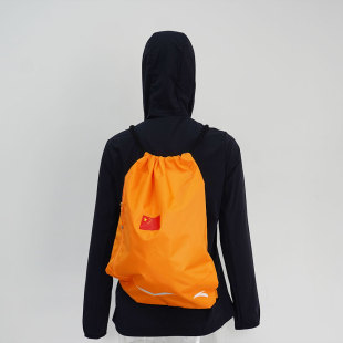 ANTA安踏国家队赞助束口袋2024新款束口袋抽绳包大容量背包