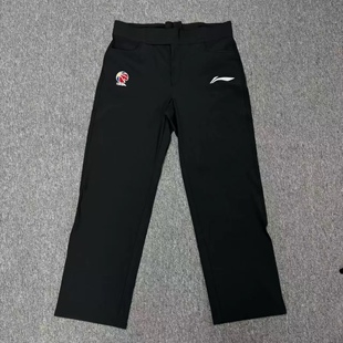 刺绣高腰免皮带大魔术贴裁判裤 李宁赞助2026赛季 CBA篮球裁判裤