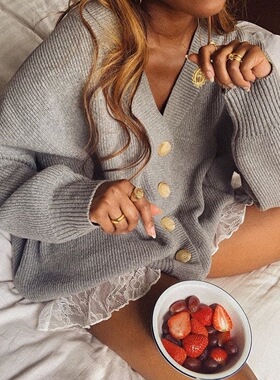 STORETS正品代购 针织开衫Charlotte Boxy Sweater Cardigan