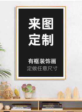 装饰画来图定做定制海报照片挂画动漫个人写真相片放大打印墙壁画