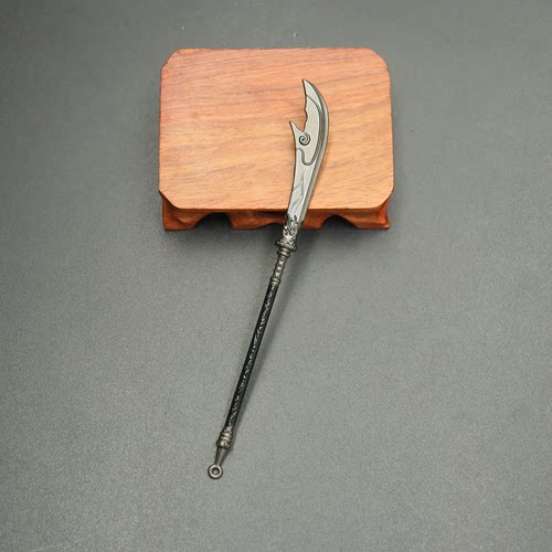 古代冷兵器杨业关刀武器模型金属摆件刀剑长枪合金工艺品玩具收藏
