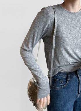 11935基础款基本款长袖T恤打底内搭百搭款秋季换季简约纯色T恤