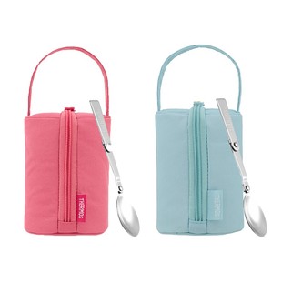 膳魔师保温杯辅食杯F3001 JBT300焖烧杯收纳袋带勺保护手提杯套