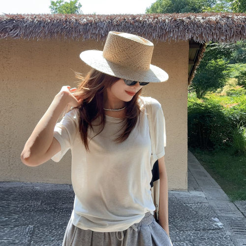 LSD简约圆领宽松显瘦T恤女