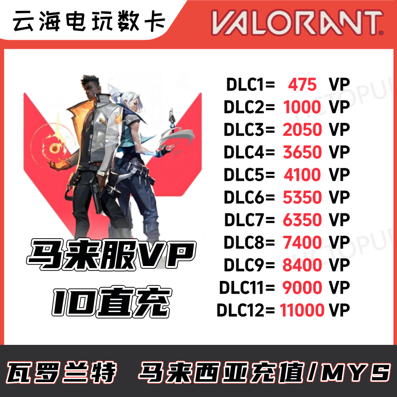 马来瓦罗兰特充值无畏契约