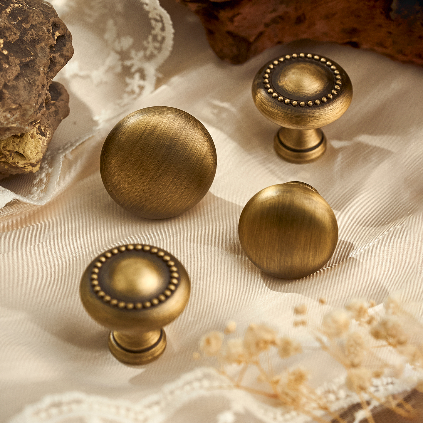 屿铜法式复古黄铜柜门小拉手