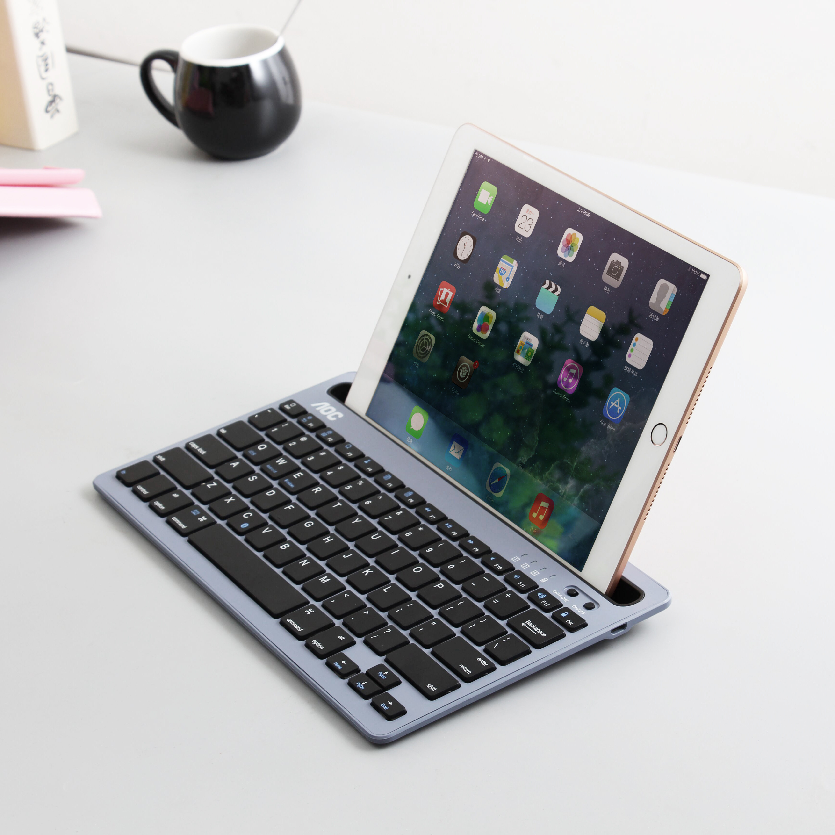 AOC wireless Bluetooth keyboard Rechargeable ipad mobile phone Flat currency mini4 Android External keyboardin the Computer Hardware/Monitor/Computer Peripherals , Keyboard  category - from Buy2taobao.com to provide professional Taobao agent buy service