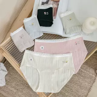 【爆米花福利】加长裆纯棉内裤女士抑菌中腰三角裤,女士内衣/男士内衣/家居服,女三角裤,淘宝优惠券,粉丝福利购,淘宝优惠卷
