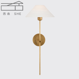 VC1:1Hackney全铜美式简约复古别墅客厅过道楼梯卧室壁灯设计师灯