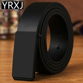 青年腰带潮男 带男韩版 男士 真皮皮带男牛皮腰带平滑扣商务休闲裤