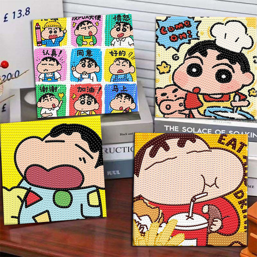 蜡笔小新儿童益智DIY钻石画
