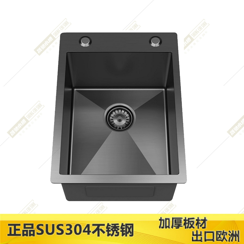 50x38 55x38 71x38 黑单槽水槽不锈钢洗菜盆厨卫厨房洗手池洗橱柜