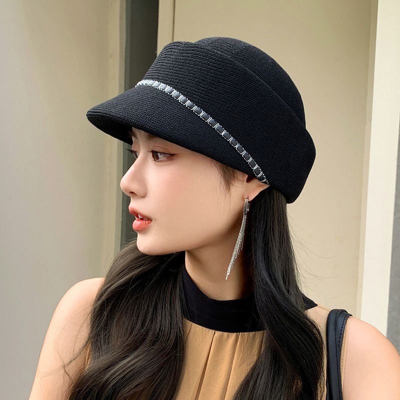 帽子女款2025新款夏季休闲鸭舌帽户外优雅防晒遮阳轻薄透气太阳帽