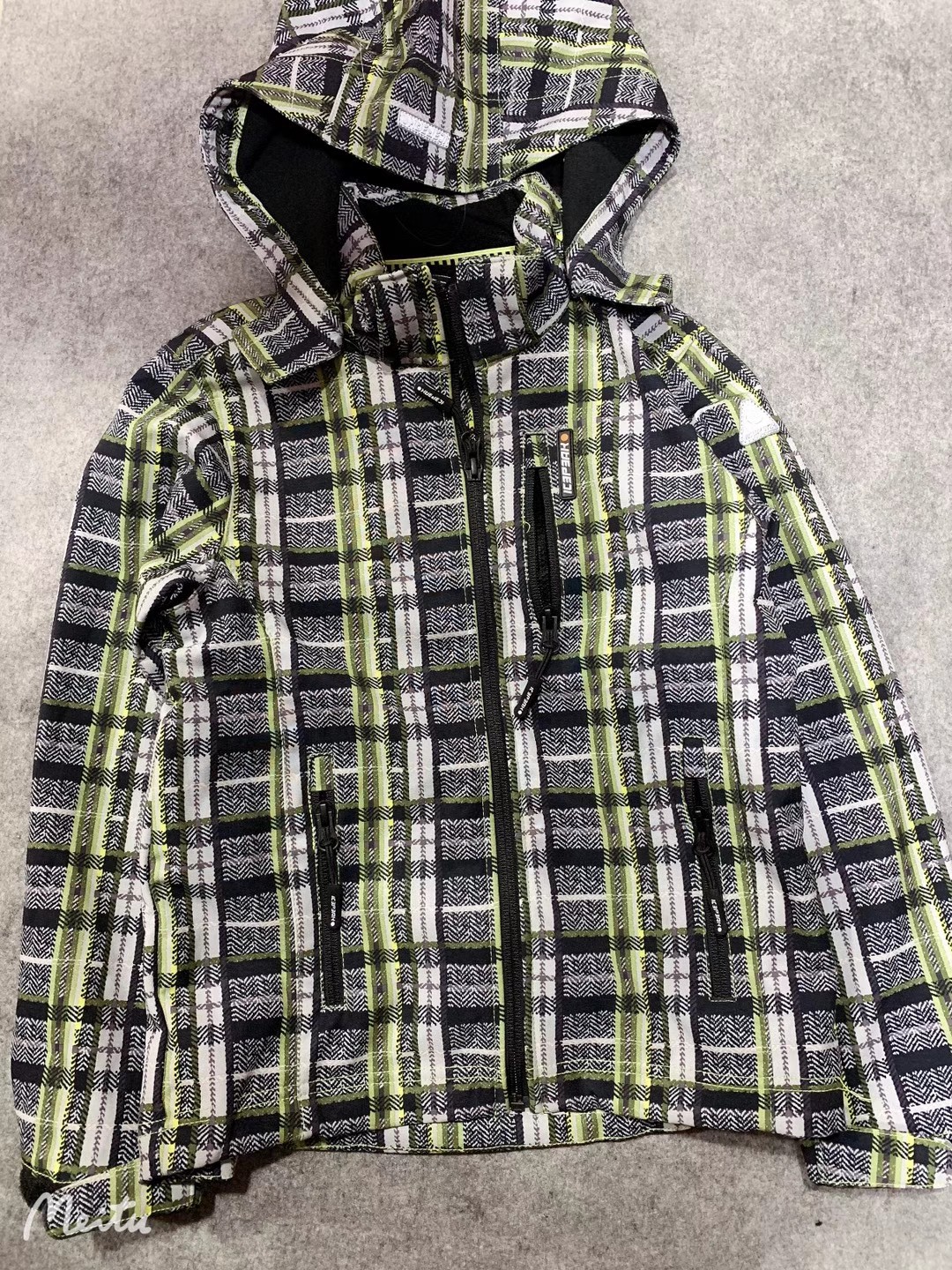 icepeak 男童加绒软壳连帽冲锋衣抗风防水深秋外套