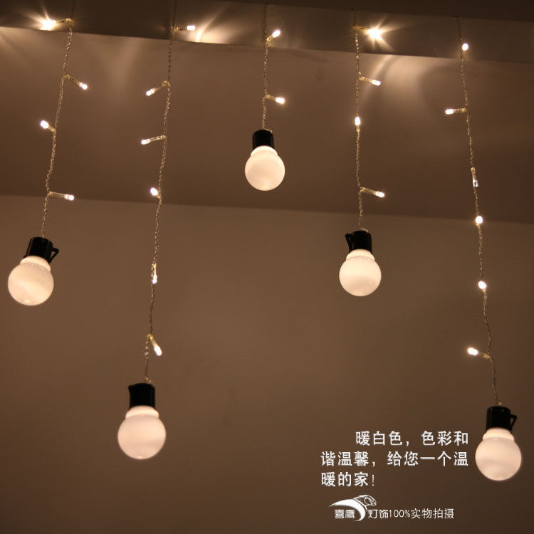 Holiday lights window decoration wedding supplies decorative outdoor patio lights flash bulbs LED icicle lights string lights