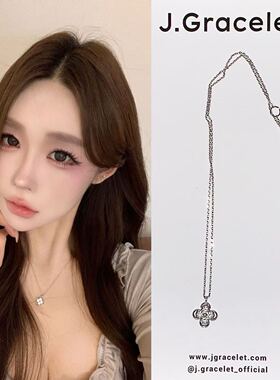 韩国小众品牌J.GRACELET【小幸运】18k镀金合金5A氧化锆石项链