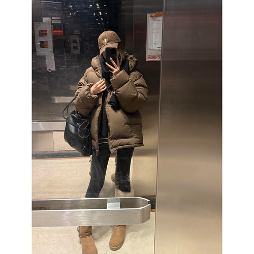 90白鸭绒冬季韩系羽绒服
