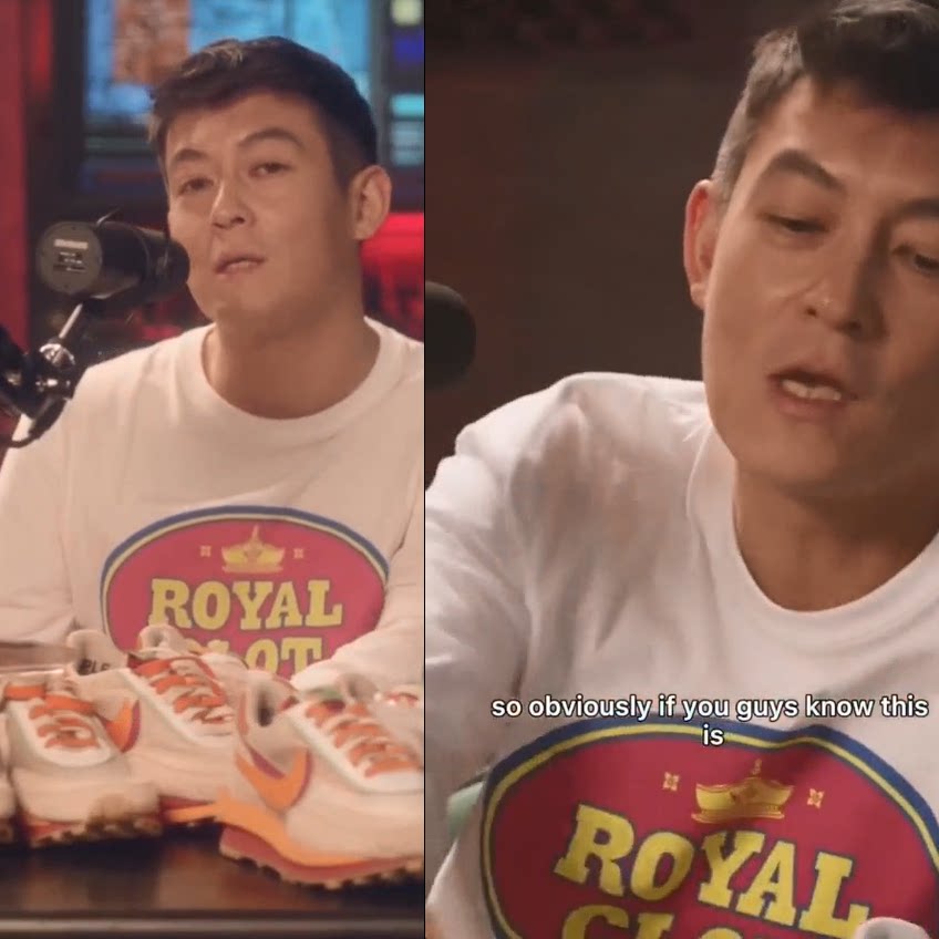 88陈冠希联名clot 凝结集团圆领休闲印花男士长袖 内搭打死亡之吻