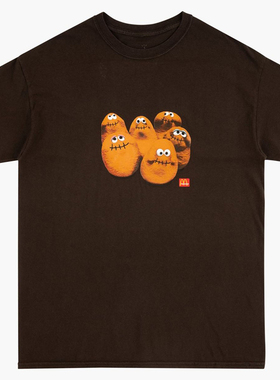 107 Travis Scott x Mcdonalds 麦当劳联名印花休闲宽松短袖T恤