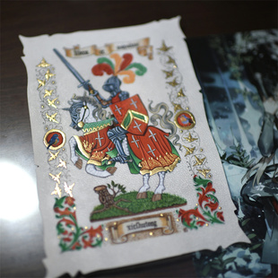 书写羊皮纸 圣经唐卡油画证书邀请函毕业证 中世纪手抄绘画羊皮纸