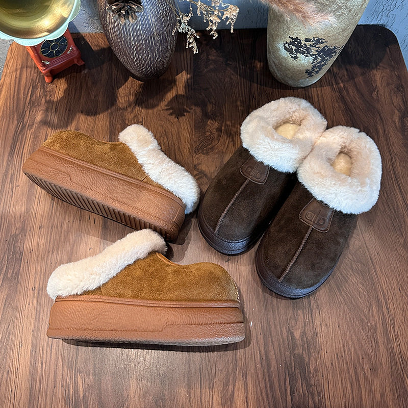 工厂尾货断码清仓头层牛皮发泡底雪地靴女2025新款加绒保暖棉鞋,女鞋,时尚雪地靴,淘宝优惠券,粉丝福利购,淘宝优惠卷