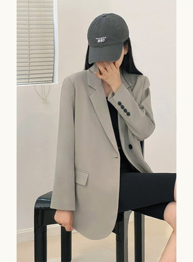 高级感炸街休闲西装外套女