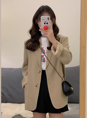 高级感小个子西装外套女