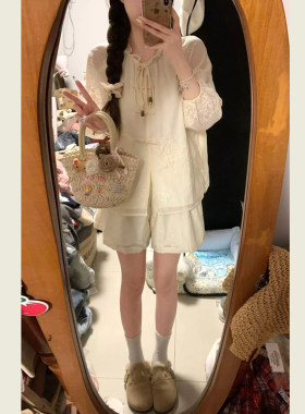 夏季新中式重工刺绣套装