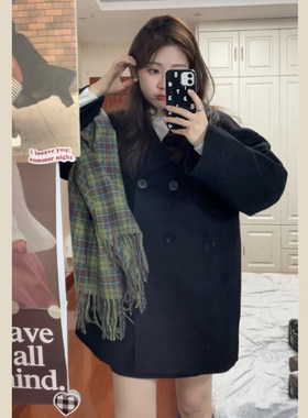 送运费险！小个子显高毛呢外套女