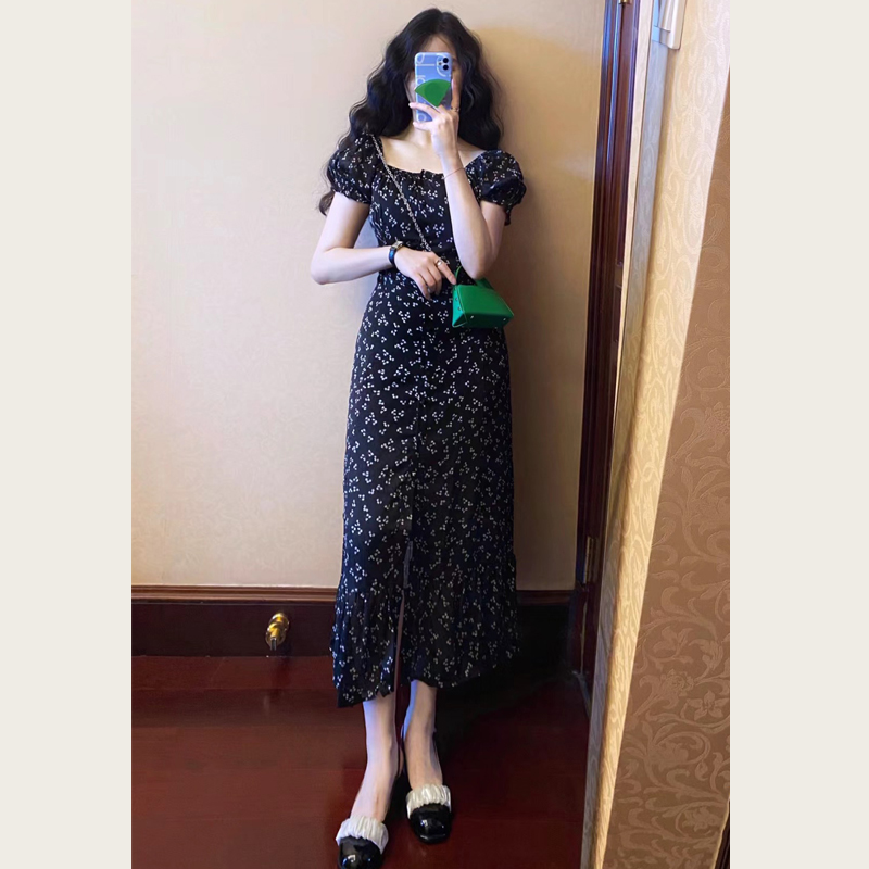 高级感收腰显瘦长裙子