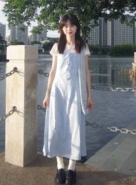 甜美度假风减龄两件套