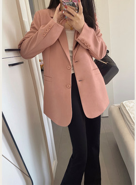 小个子宽松显瘦休闲西服上衣