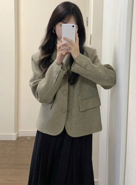 小个子宽松休闲气质小西服