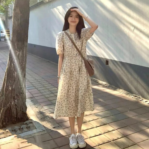芷澈服饰小清新碎花连衣裙女夏季