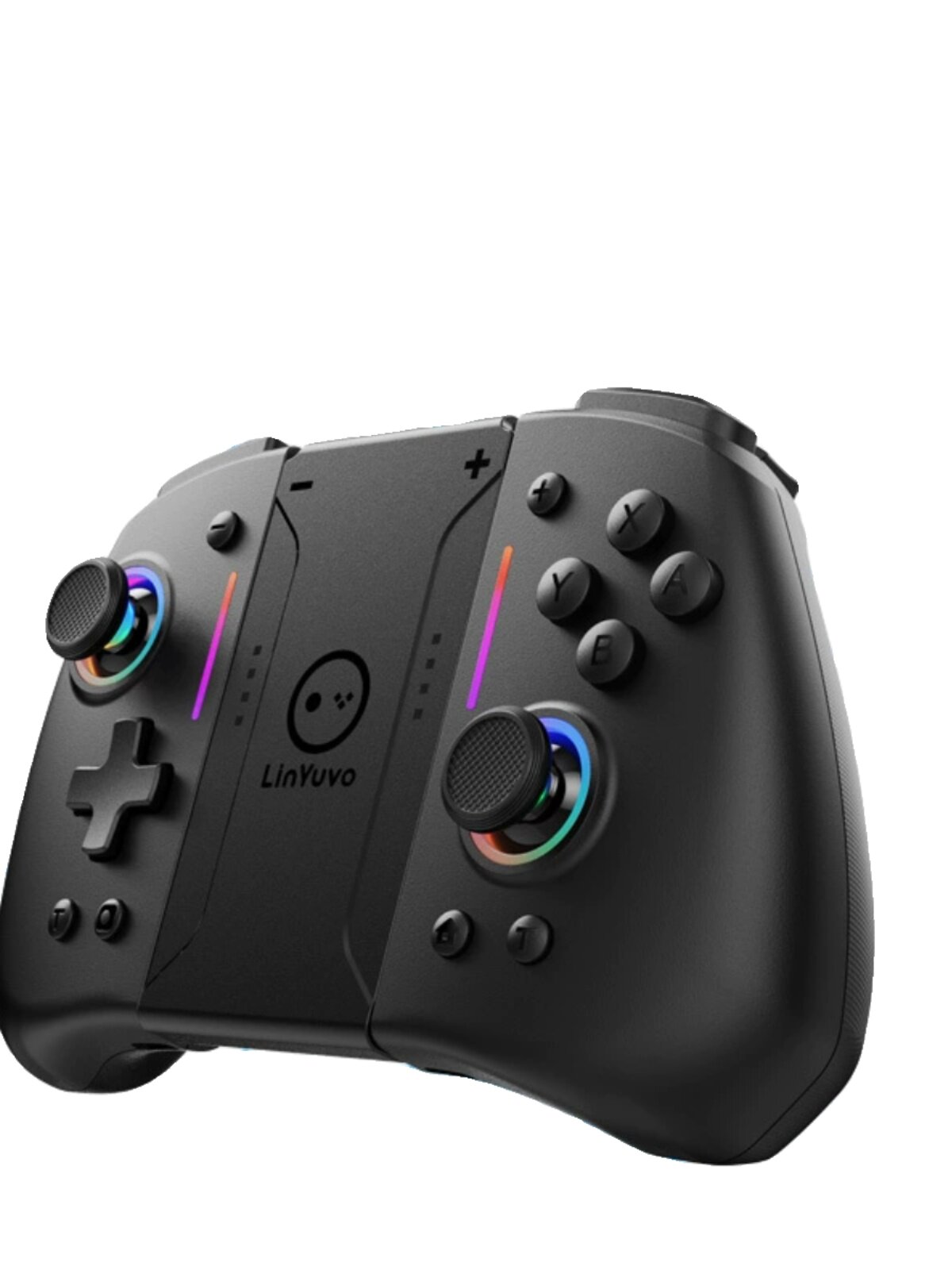 RGB 컬러 조명 스위치 블루투스 핸들 6축 체성 감각 연속 뒤로 버튼 깨우기 스위치 OLED 무선 핸들