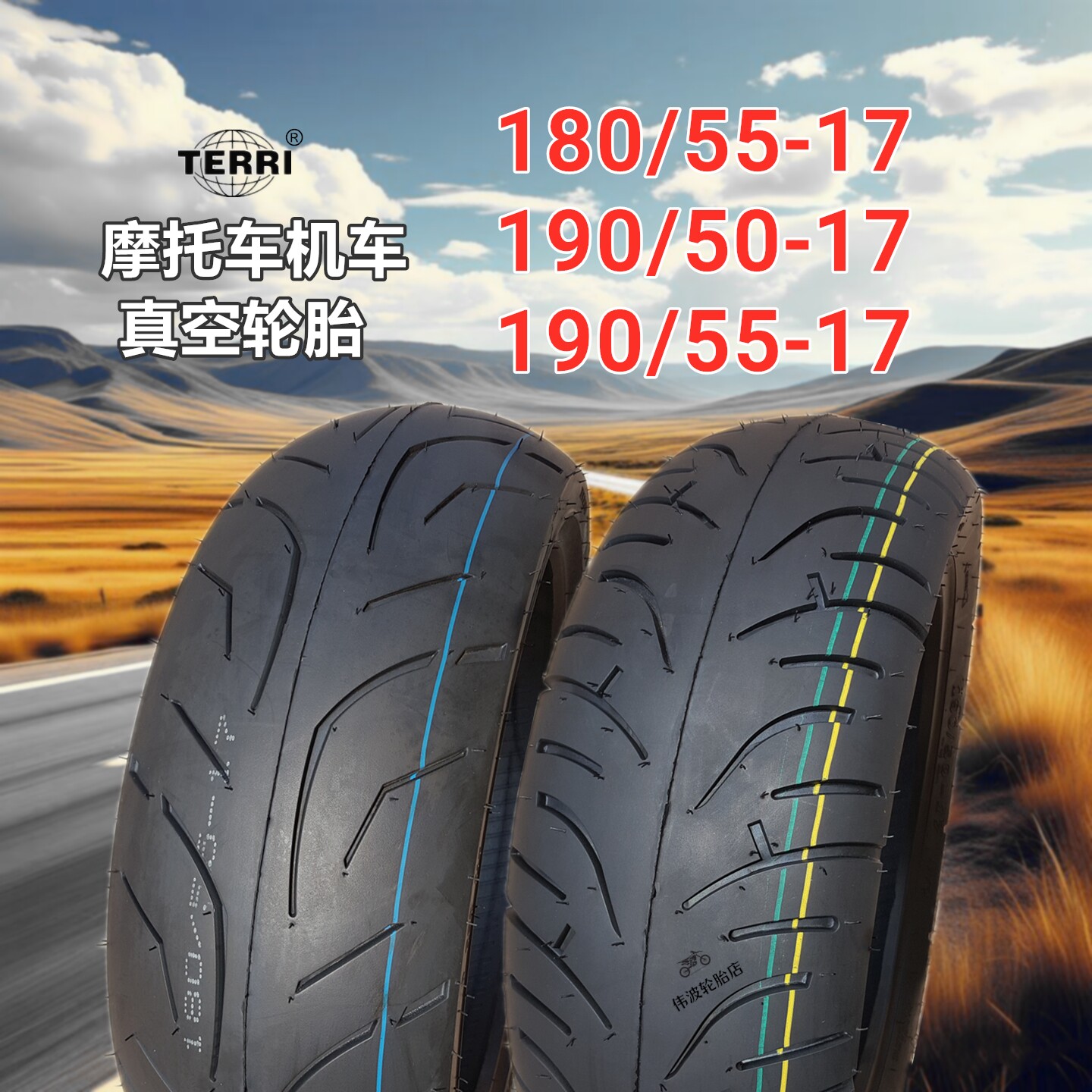 机车真空胎190/50-17寸190/55-17