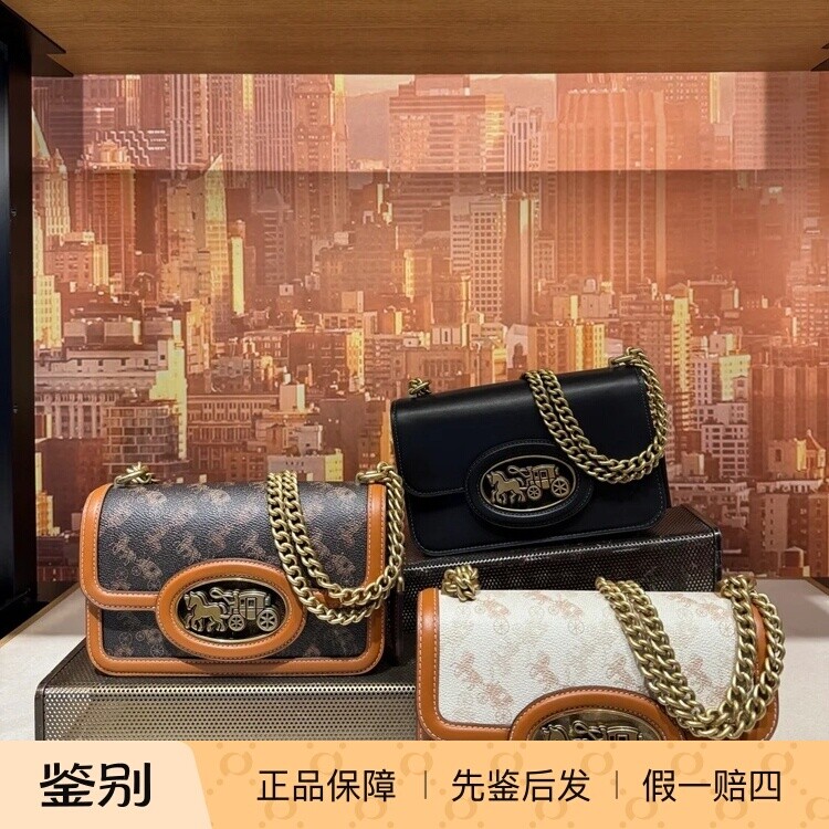 澳门代购 专柜正品 coach蔻驰新款女包 HERO单肩包 CAS82
