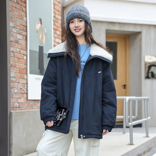 初中生高中生潮7506 新款 女大童冬款 加绒派克服外套骄骄虎2025冬季