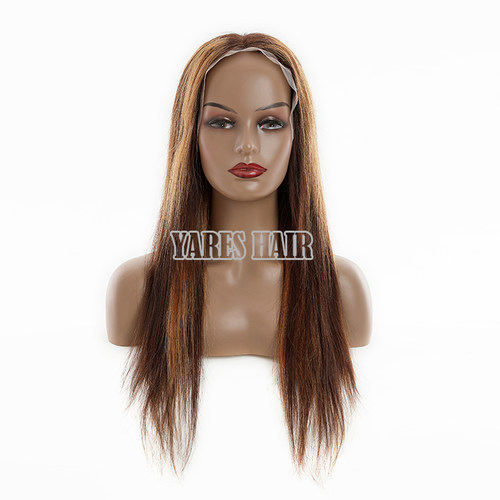 前蕾丝全人发真发假发头套Frontal Lace Wigs straight