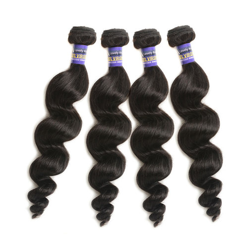 indian Virgin Hair Extension loose Wave 3 Bundles Weaves