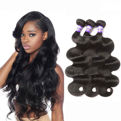 8A Peruvian Human Virgin Hair 3 Bundles Body 秘鲁发真人发帘