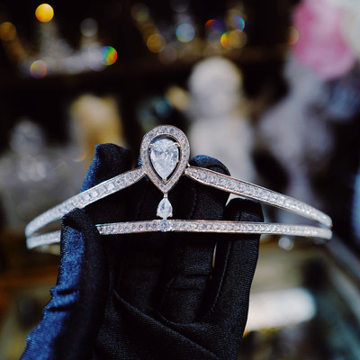 S925纯银高级感皇冠头饰新娘王冠